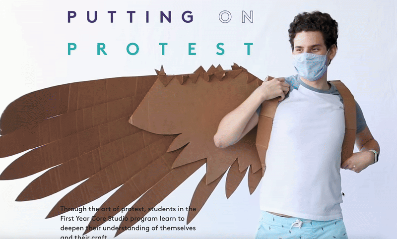 From the Putting on Protest newsroom page